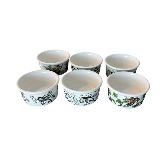Set of 6 Portmeirion Ramekins Birds of Britain - Picture 1 of 16
